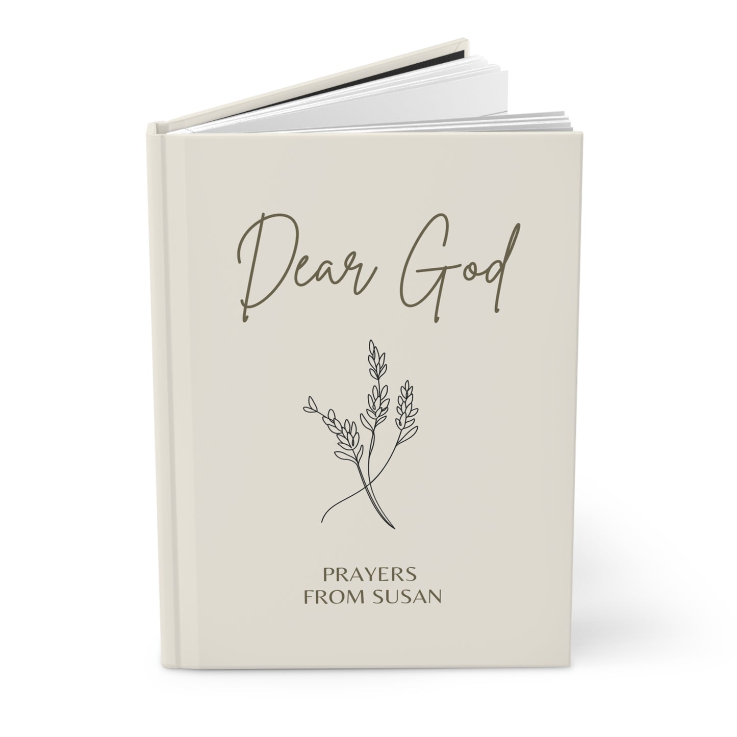 Dear God Prayer Journal – Personalized Hardcover Spiritual Notebook