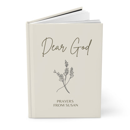 Dear God Prayer Journal – Personalized Hardcover Spiritual Notebook